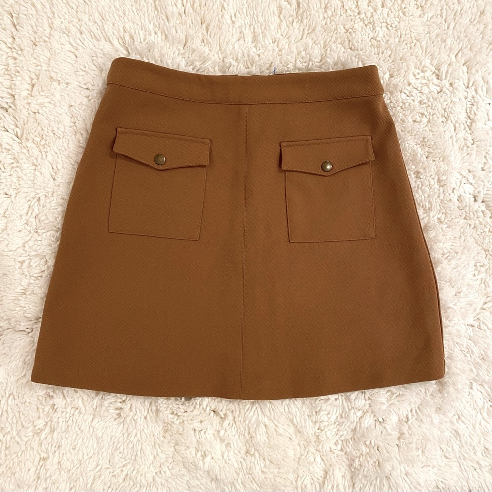 Brown/Tan Mini Skirt